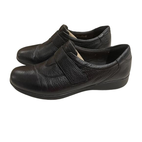 Clarks Collection Gael Bombay Flat Womens 10 M Black Leather Strap Comfort Shoe - Picture 10 of 10